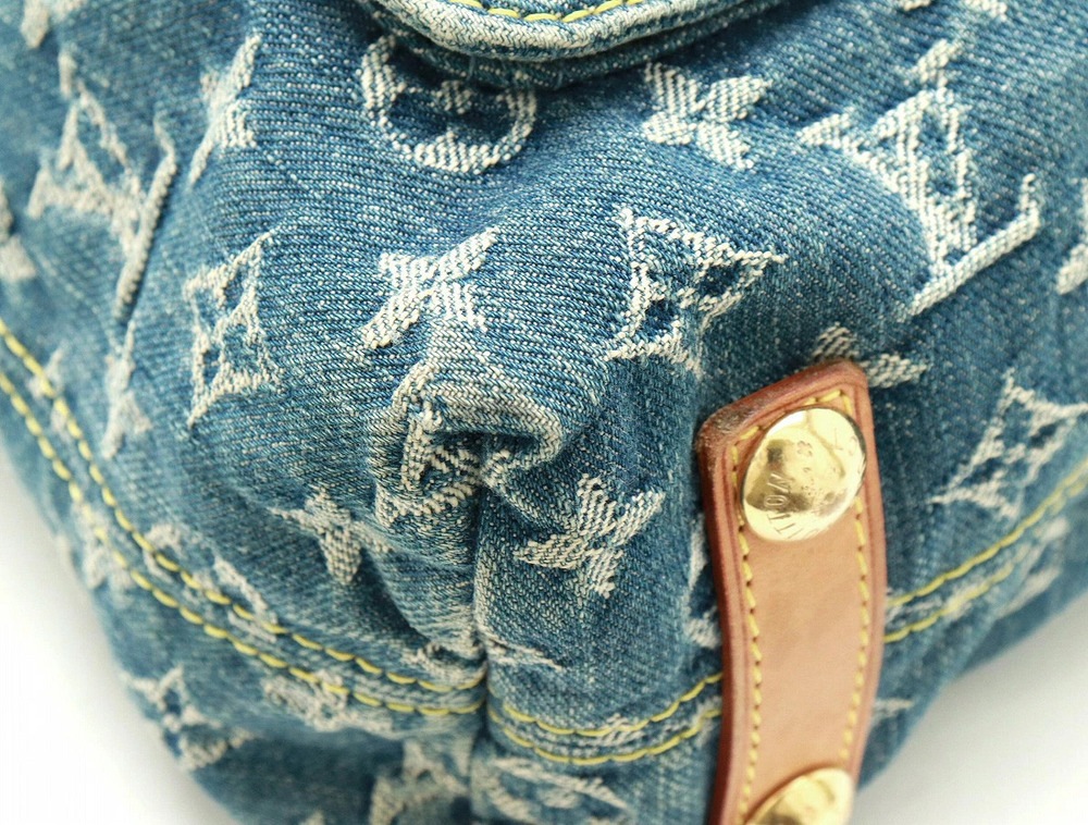 Louis Vuitton Shoulder Denim Strap Long One Monogram Baggy Bag - Picture 3 of 9